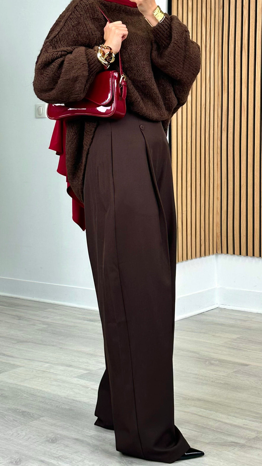 Pantalon Sara chocolat
