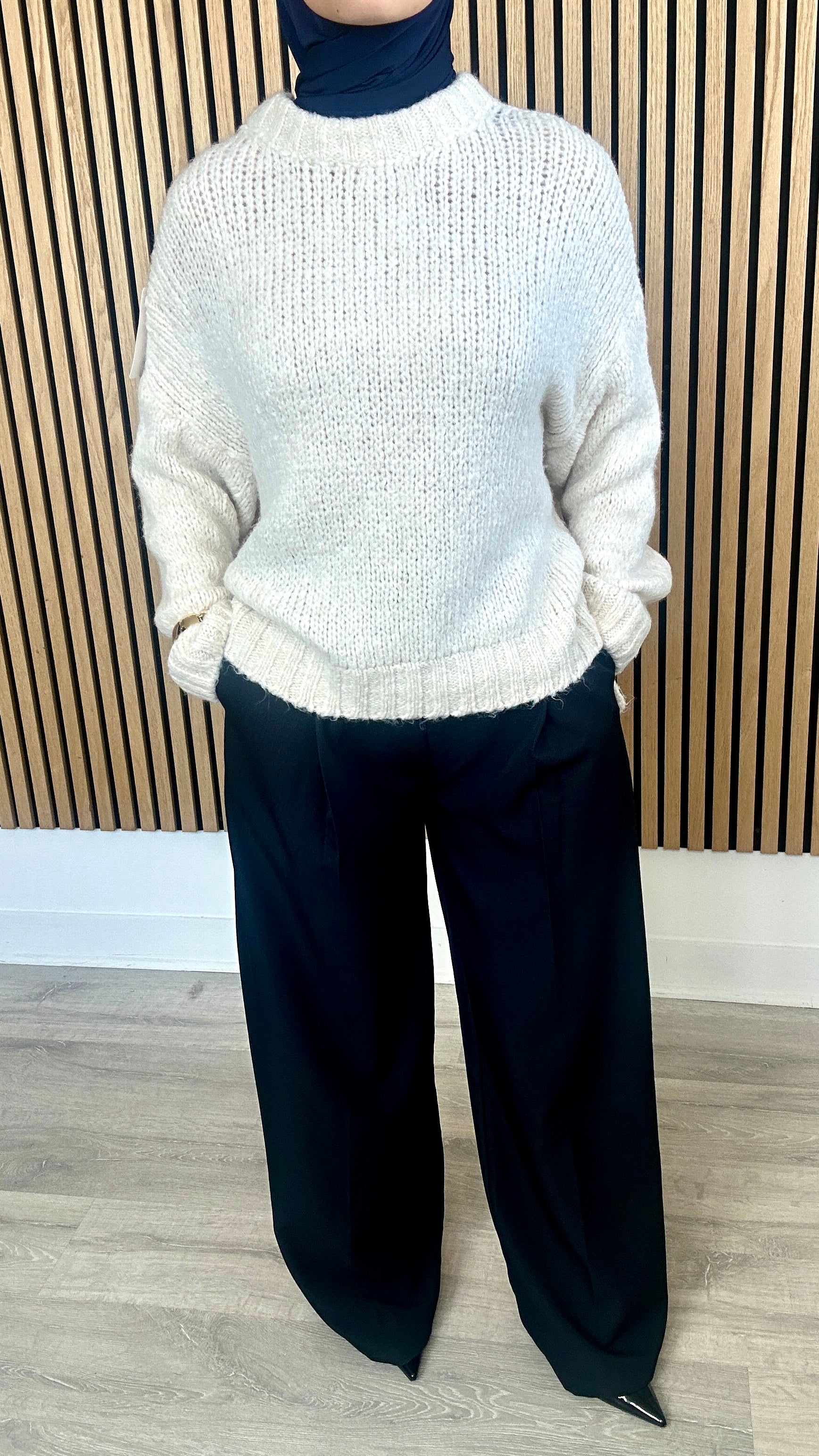 Pull en Laine Crème