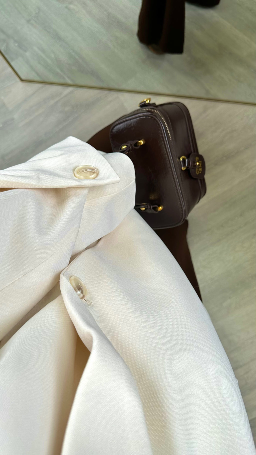 Blazer blanc déstructuré