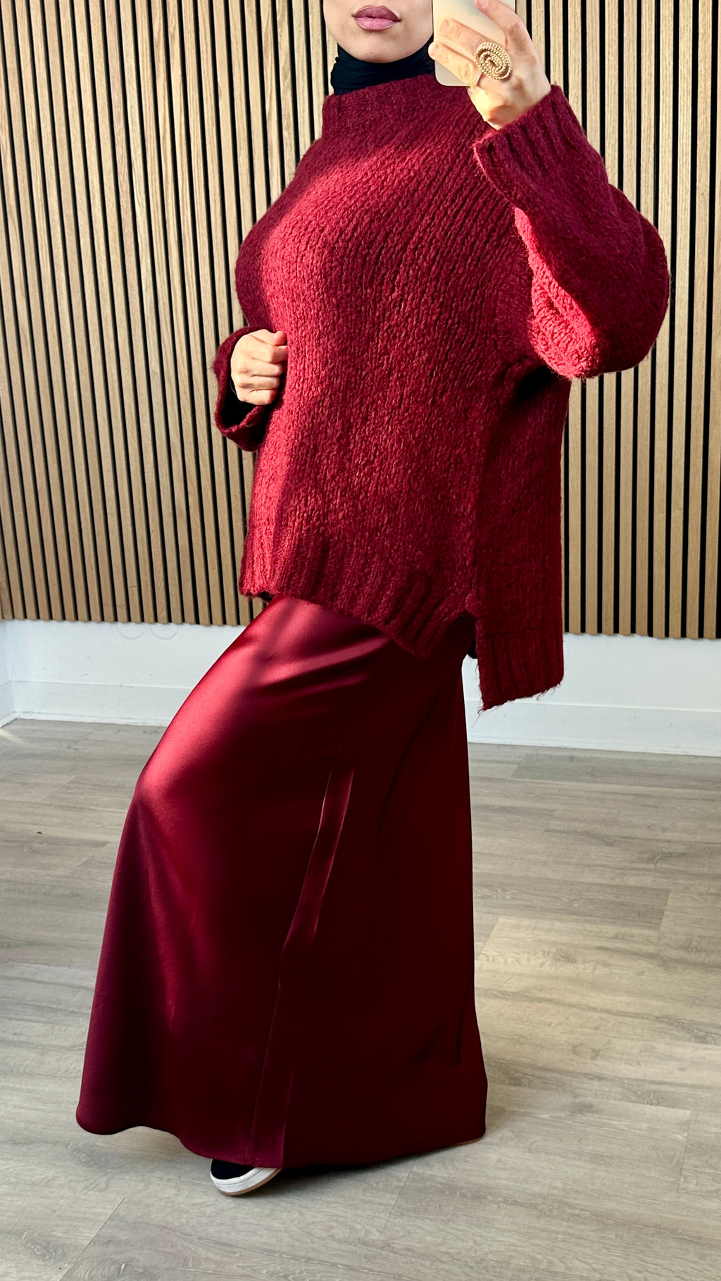 Pull en laine Burgundy