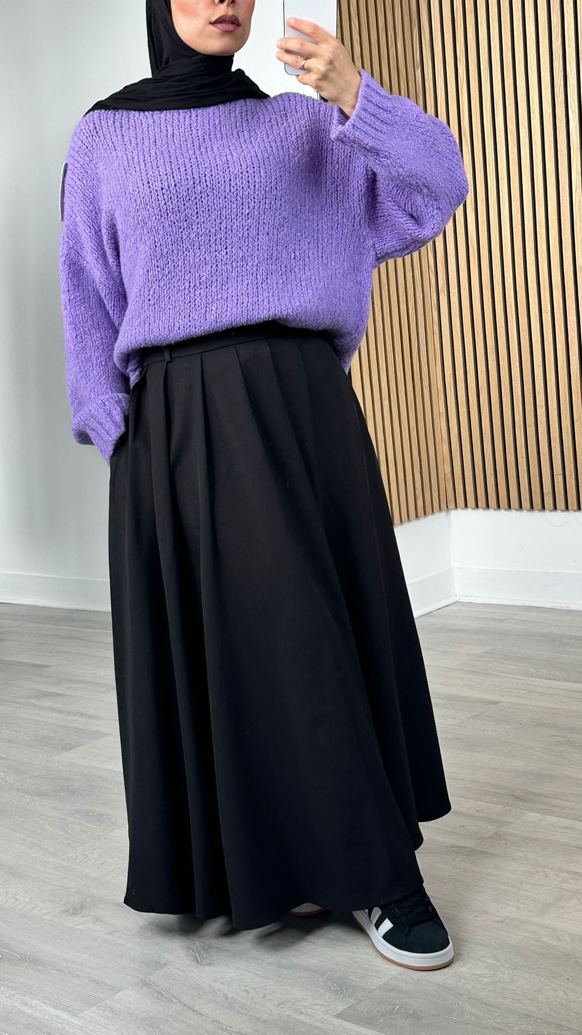 Pull en laine violet