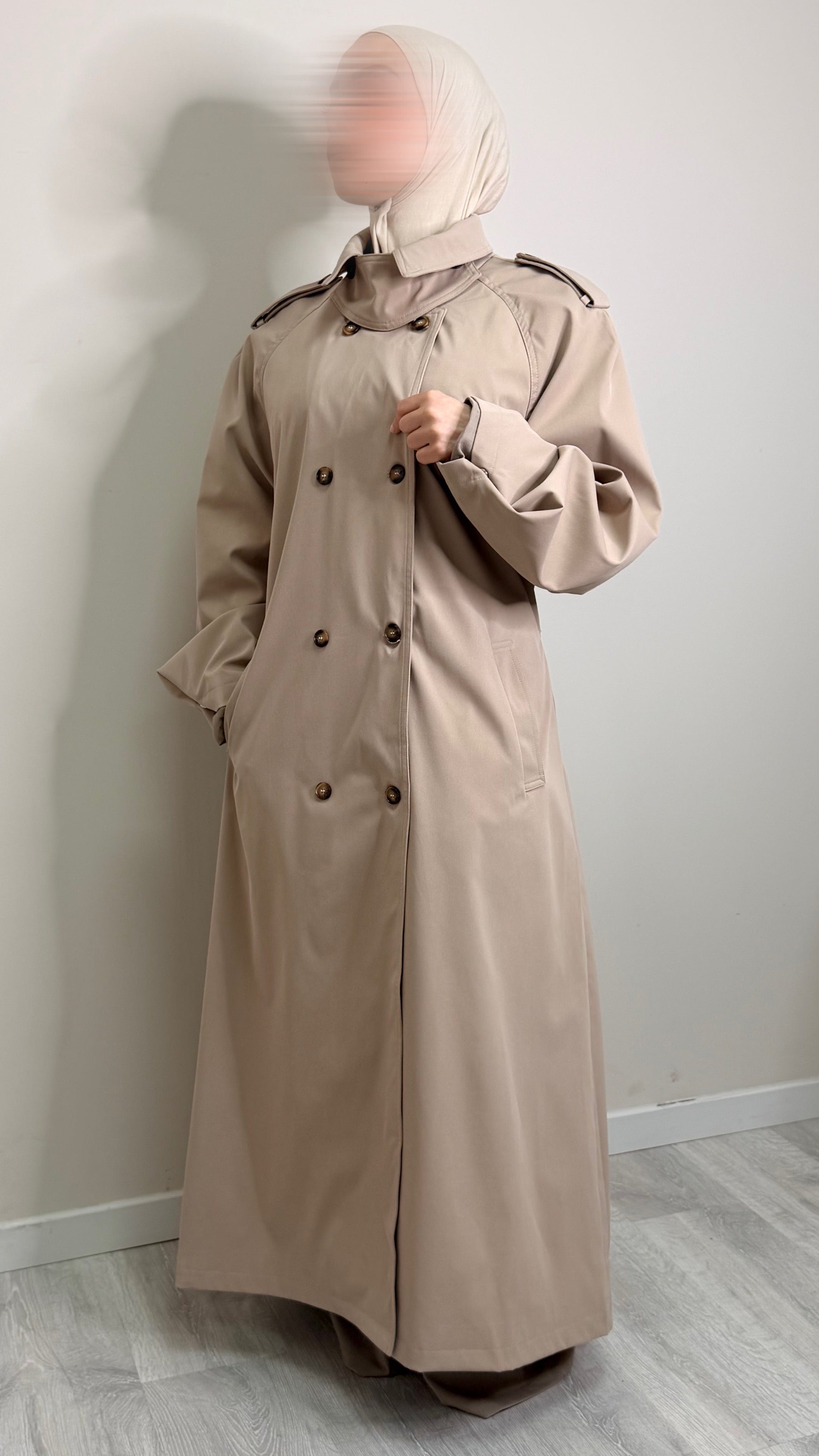 Trench Long Beige