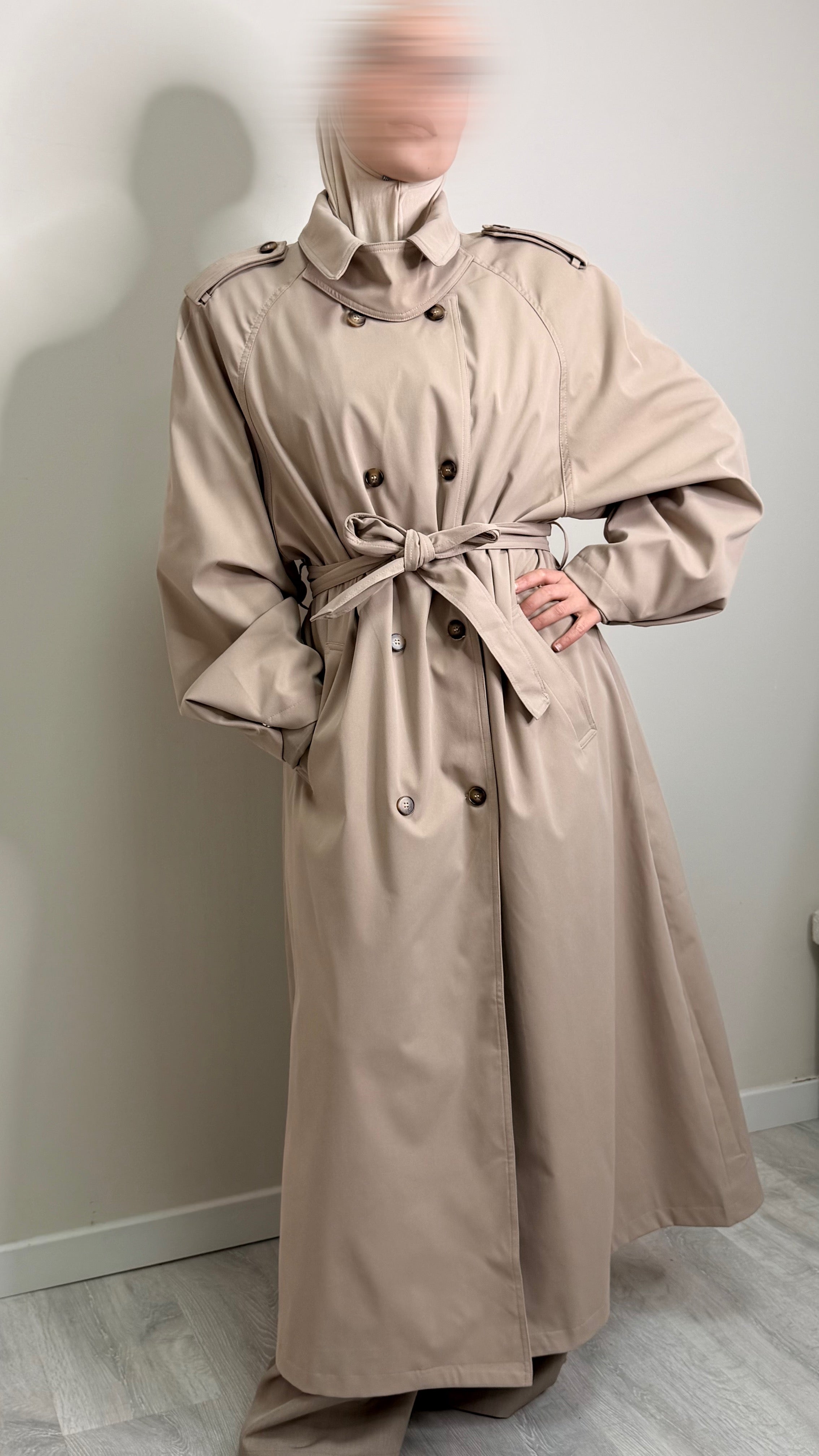 Trench Long Beige