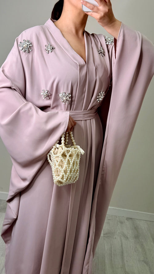 Abaya Strass Rose