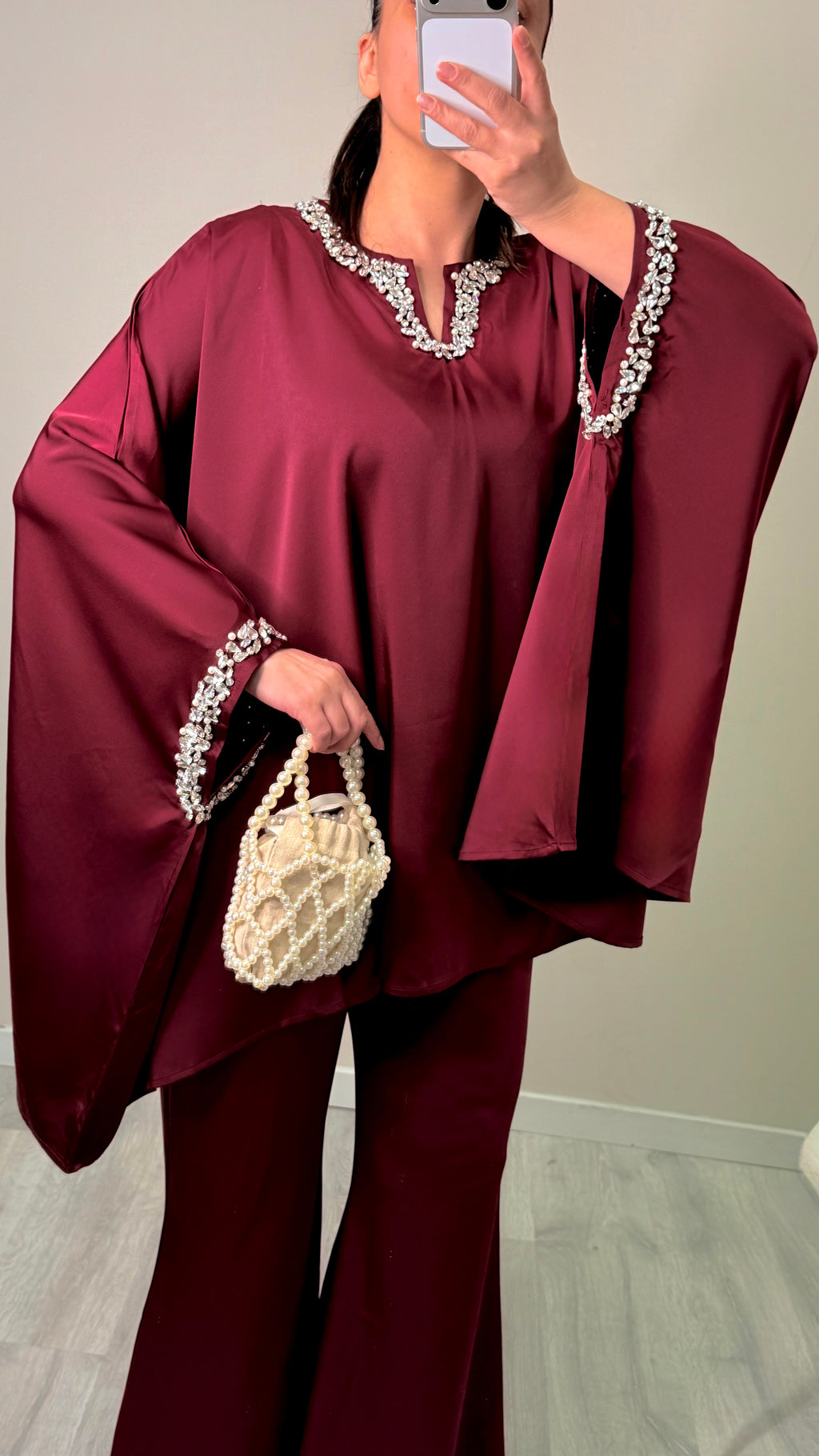 Ensemble Satin Strass