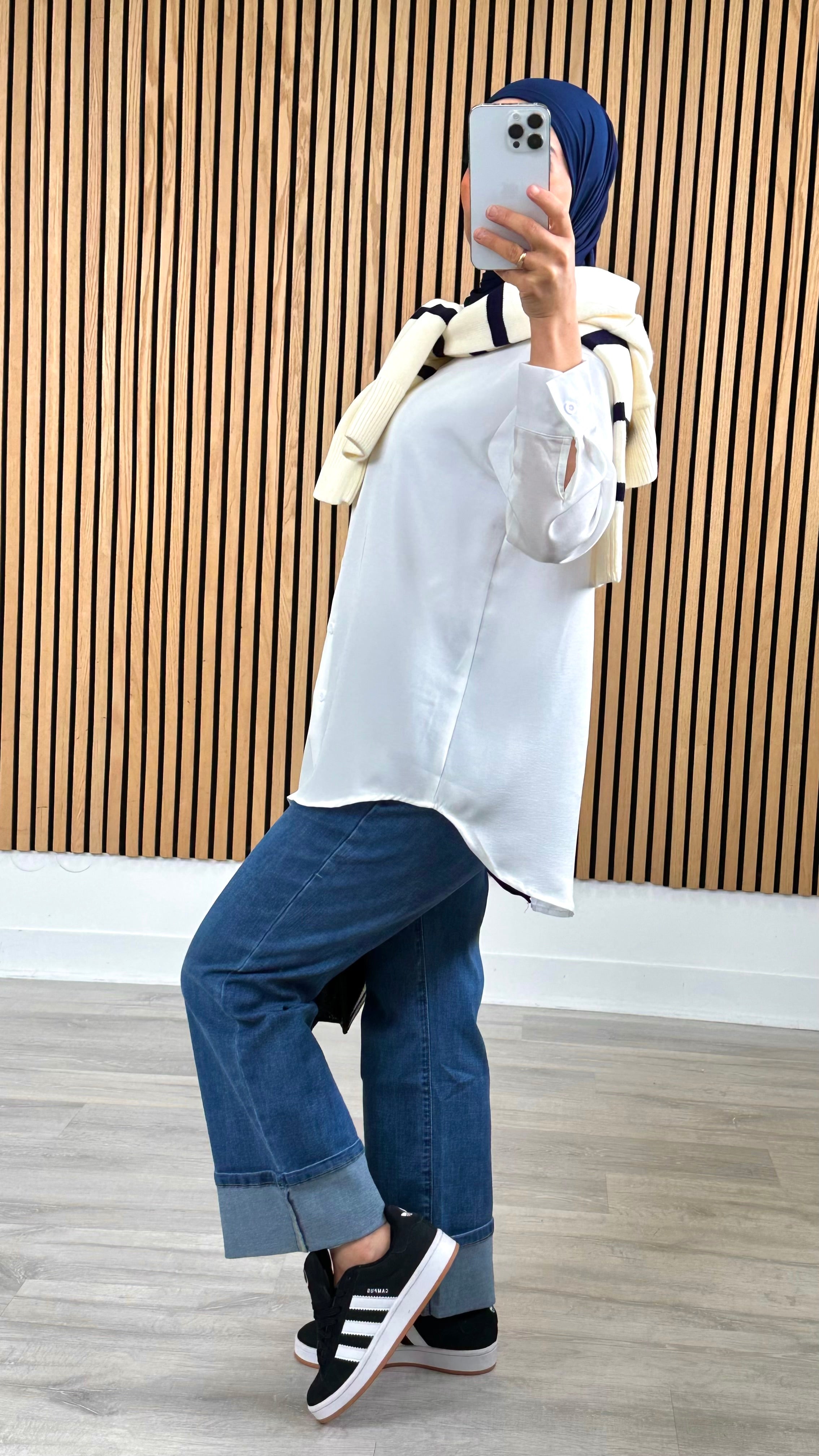 Blouse Blanche en crêpe