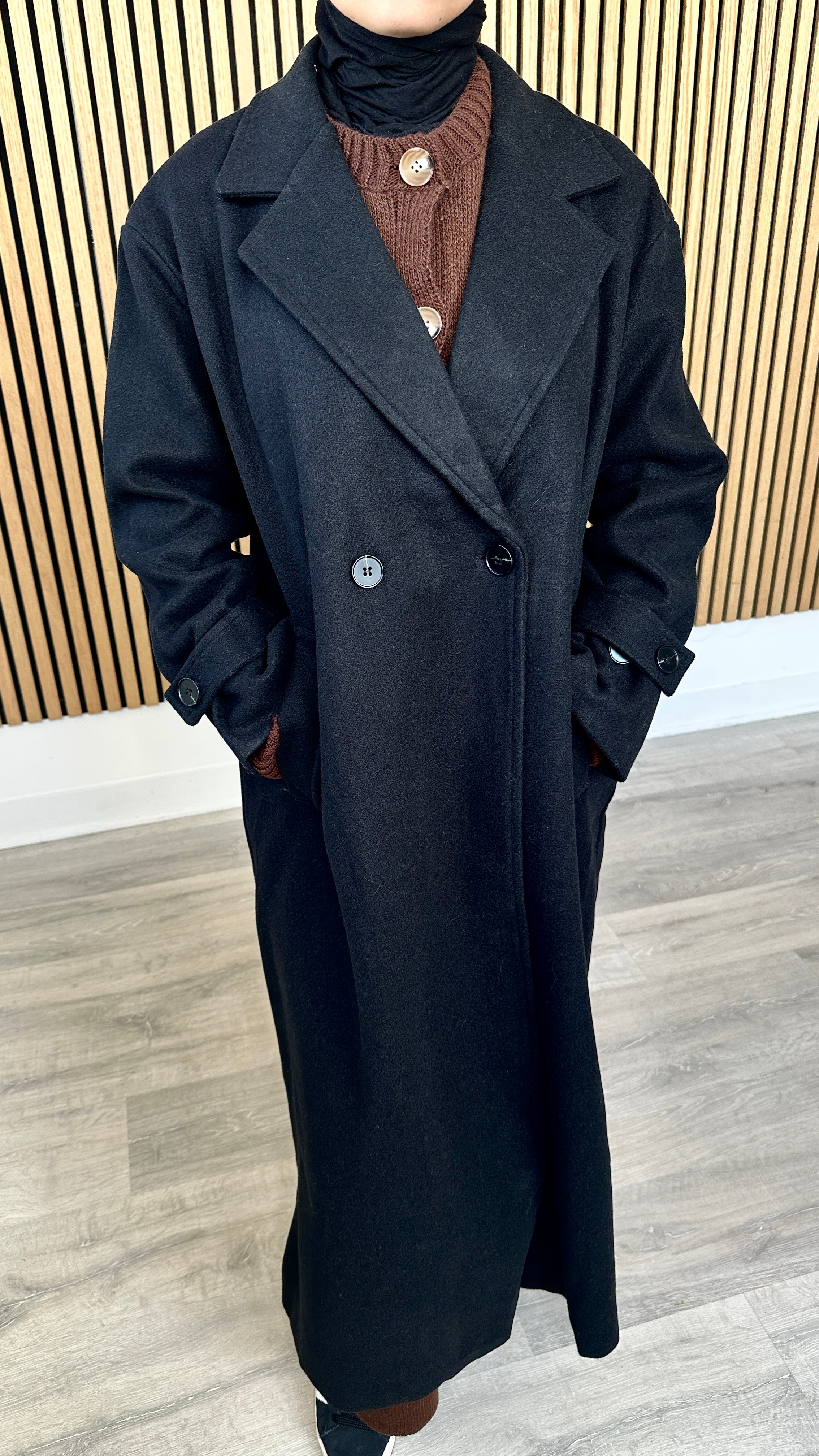 Manteau long Noir