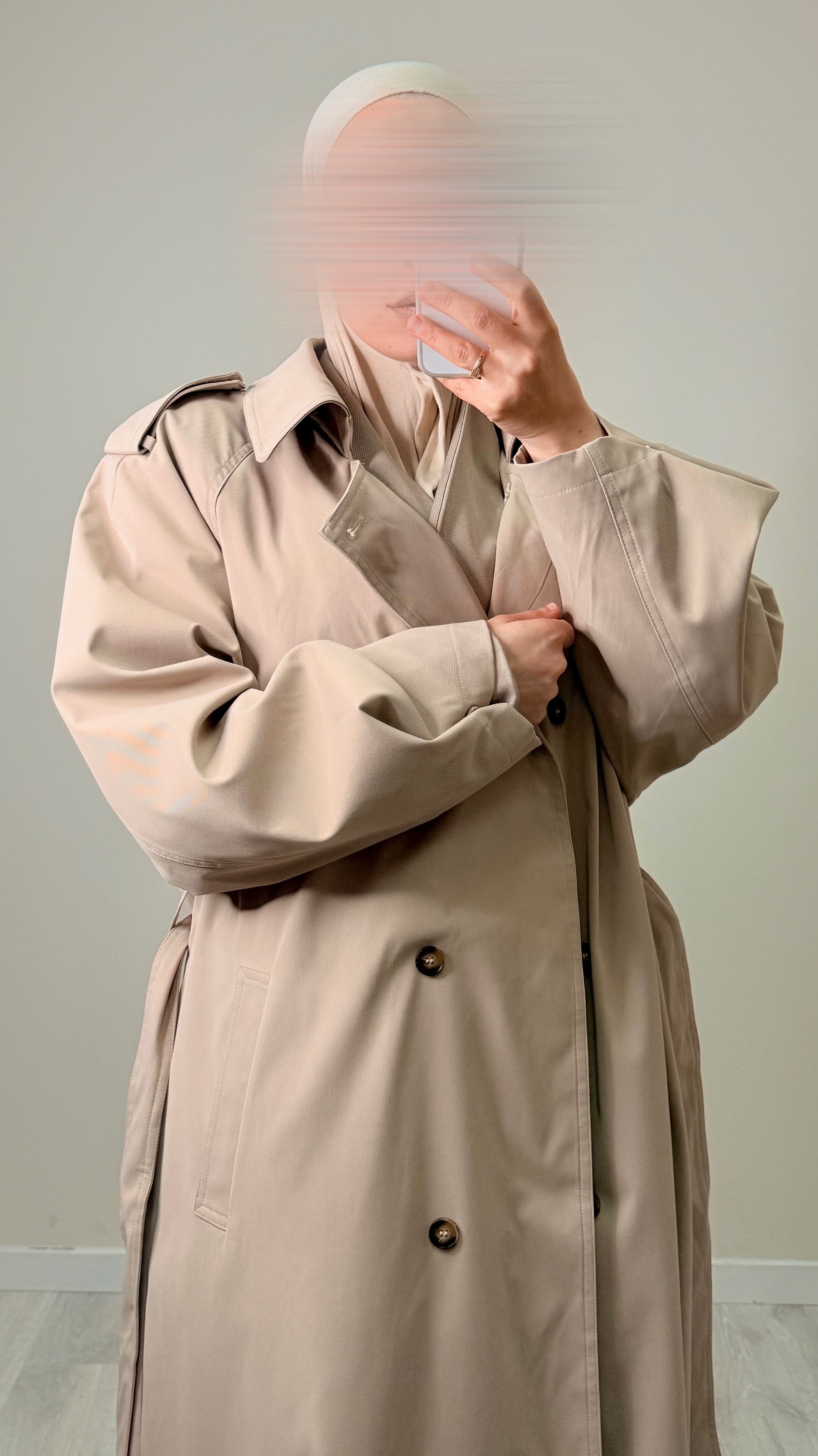 Trench Long Beige