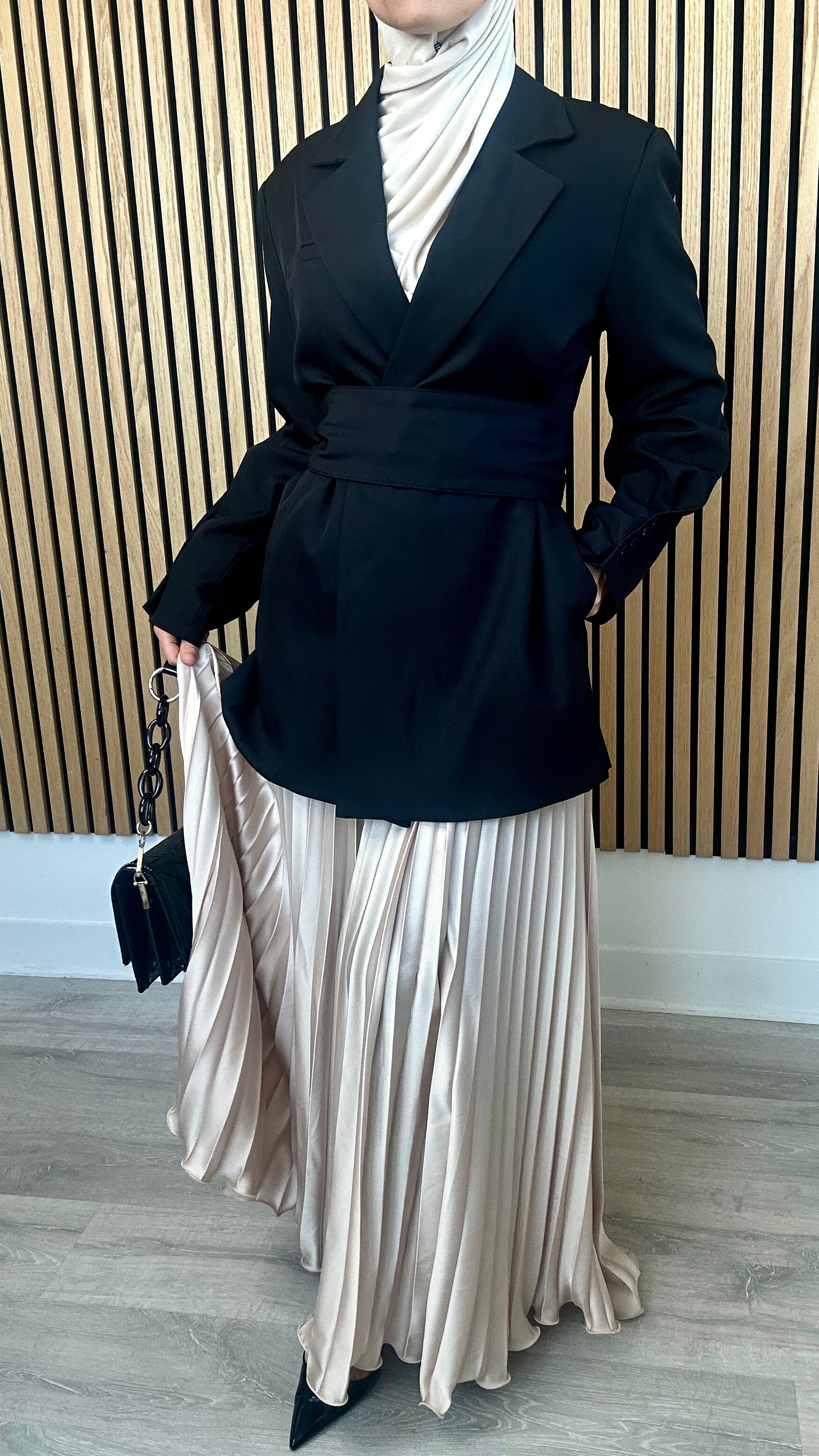 Jupe extra longue Beige