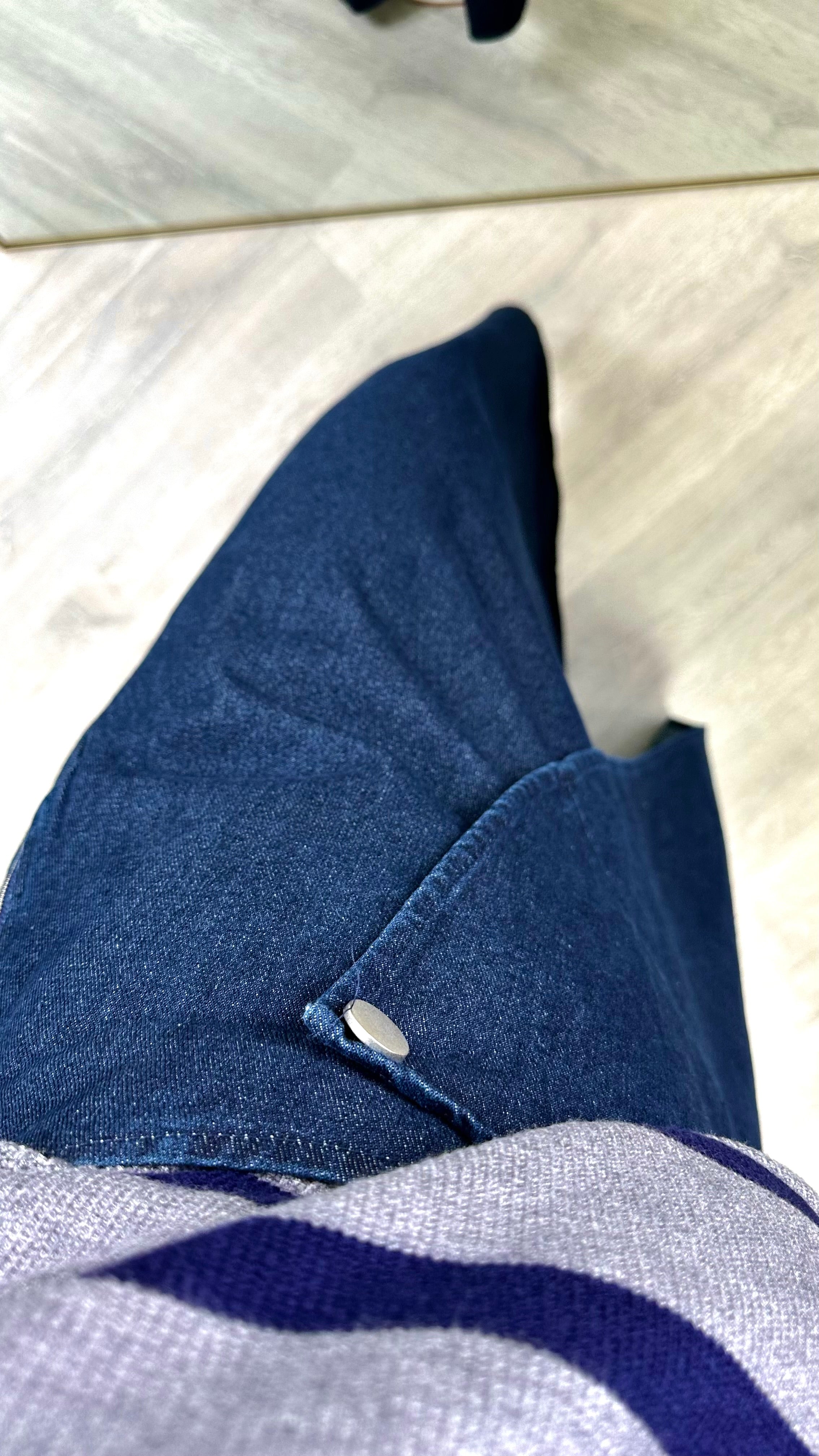 Jupe en jean extra longue