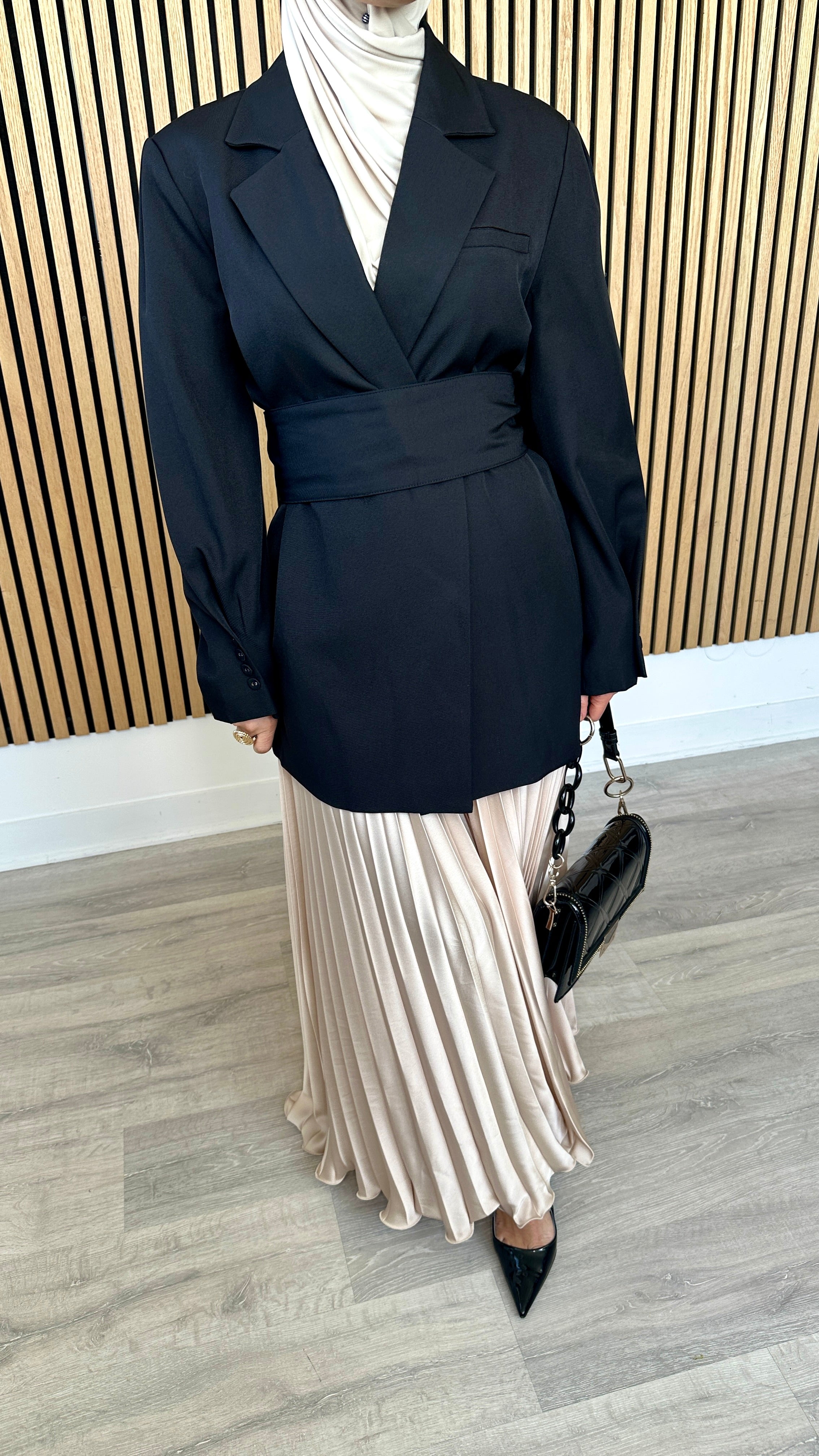 Jupe extra longue Beige